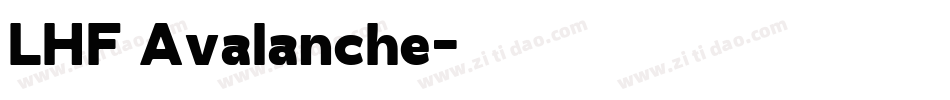LHF Avalanche字体转换
